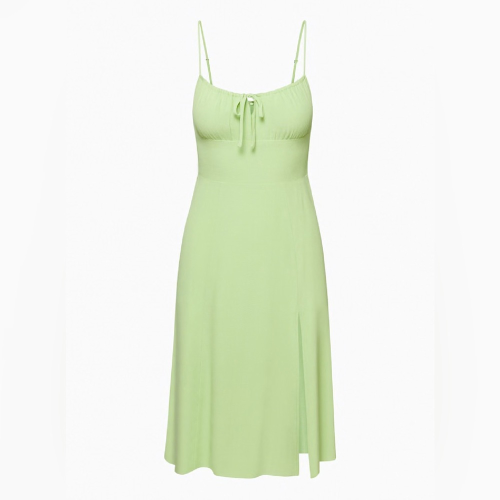 Aritzia Sunday Best Delilah Midi Dress Sage Green Milkmaid Dress